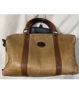 Victor Hugo Camel Brown Leather Shoulder Bag/tote Dr Bag w/strap - $160.36 CAD
