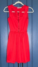 Mystic Retro Mod Rockabilly Red Dress Fits XS Small Sexy Zippered Bodice - £10.87 GBP