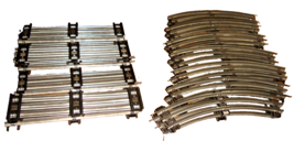 LIONEL PREWAR O GAUGE TRACK   14 STRAIGHT &amp; 14 CURVED SECTIONS - $552.85 MXN