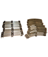 LIONEL PREWAR O GAUGE TRACK   14 STRAIGHT &amp; 14 CURVED SECTIONS - $646.96 MXN
