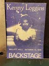 KENNY LOGGINS - OCTOBER 13, 1979 ORIGINAL USED CONCERT TOUR CLOTH BACKST... - £9.53 GBP