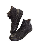 CONVERSE Size 11 Men ALL STAR CHUCK TAYLOR Black  Leather 115713 Women 1... - $29.65