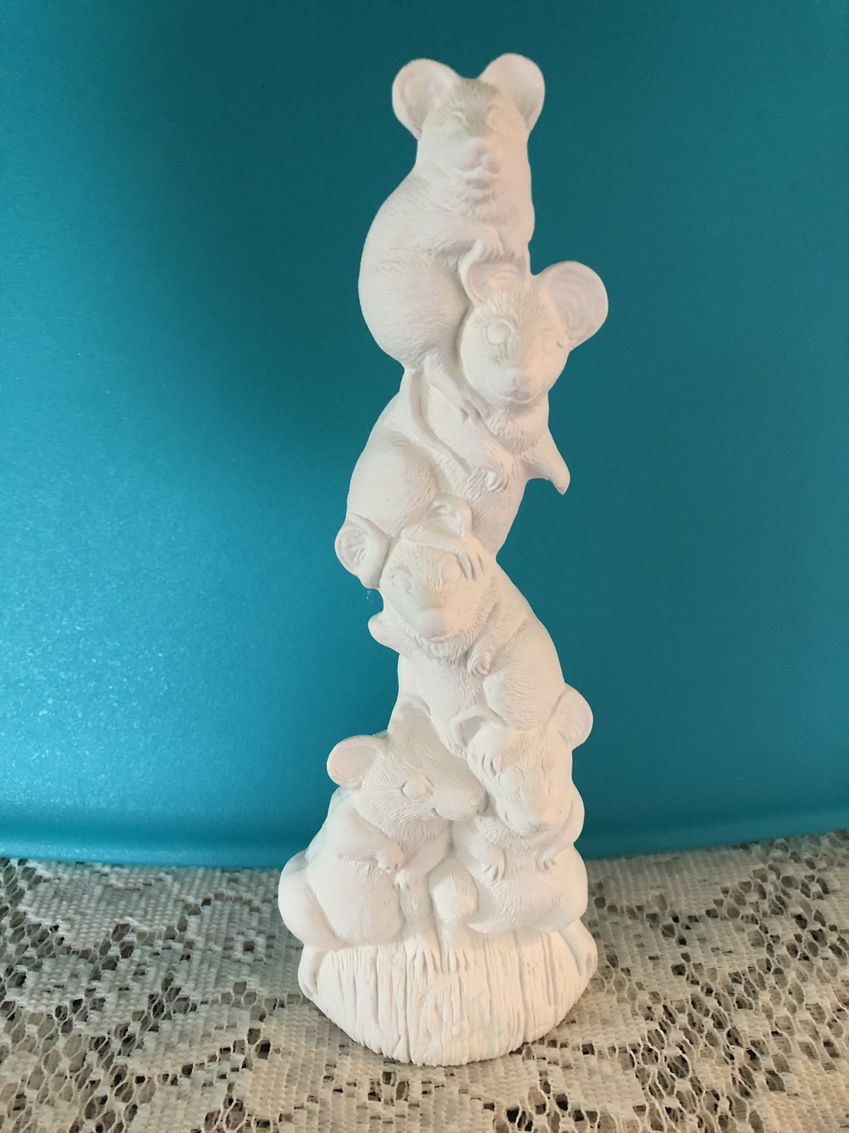 S1 - Ceramic Bisque Mice Stack Ready-to-Paint, U Paint, You Paint ...