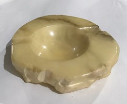 Genuine Italian Alabaster Ashtray Hand Crafted In Italy - £52.76 GBP