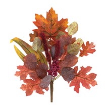 Mixed Fall Leaf Pick (Set of 6) 16&quot;H Polyester - £44.77 GBP