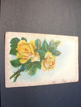 Best Wishes, Roses - Postmarked 1911 Postcard. - £7.78 GBP