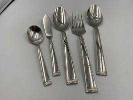 Mikasa Stainless Steel ROPE 5 Piece Hostess / Serving Set - $44.99