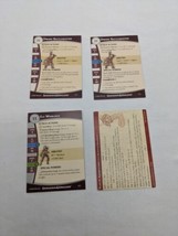 Lot Of (4) Dungeons And Dragons Miniatures Game Stat Cards - $8.01