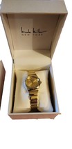 Nocole Miller Watch Gold Tone Boxed - £17.74 GBP