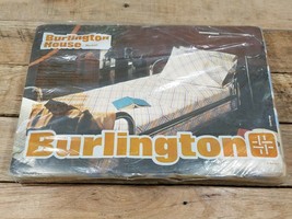 Vintage Burlington House Twin Size Flat Sheet Plaid MCM Design Sealed - £11.02 GBP
