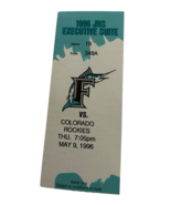Florida Marlins vs Colorado Rockies Ticket Stub 5/09/96 Devon White 4-5 ... - $47.12 CAD