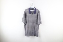 Vtg Nike Golf Mens Large Distressed Striped Travis Scott Mini Swoosh Polo Shirt - $44.50