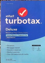 TurboTax Deluxe State And Federal 2021 Tax Software - Physical Disc (NEW... - £15.49 GBP