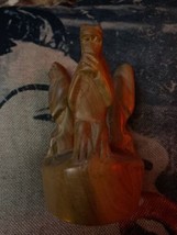 BESMO KENYA  Cool See No Evil Hand Carved Monkey Wood Figurine era 1970s - £13.15 GBP