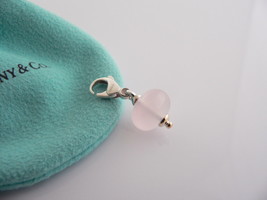 Tiffany &amp; Co Pink Rose Quartz Pendant Silver Picasso Charm 4 Necklace Bracelet - £353.02 GBP