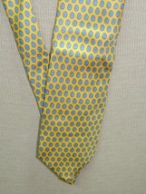 346 Brooks Brothers US Neck Tie/Necktie Silk yellow blue paisley 60&quot;x3.25&quot; - $17.13 CAD