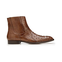 Belvedere Men's Genuine Ostrich Quill Chelsea Boot Roger Ant. Brandy R55 image 6