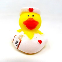 Nurse Rubber Duck 2&quot; Rx Pad Prescription Medical Nurses Station Squirter Toy   C - £2.13 GBP