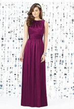 Dessy 8145....Full length/ Sleeveless, Special Occasion Dress...Merlot...Size 6 - £28.57 GBP