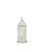 Cutwork White Hexagon Candle Lantern - £22.27 GBP