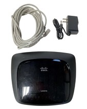 Cisco WRT120N Linksys Wireless-N Home WI-Fi Router Black 2.4 G Hz Wps - £14.99 GBP