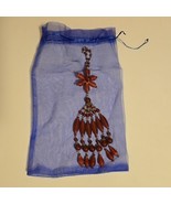 Vintage Glass Bead Tassel With Goldtones Keychain Measures 10.5&quot; - $603.24 MXN