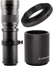 Ultimaxx 420-800Mm (840-1600) F/8.3-16 Hd Telephoto Zoom Lens For Nikon ... - $83.99