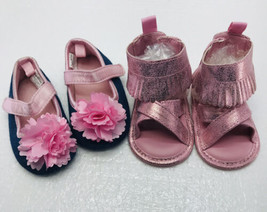 Infant Shoes Pink / Blue Girls Lot of 2 - £6.85 GBP