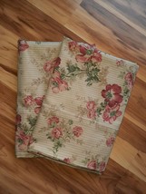 Beautiful Tommy Hilfiger Pair King Pillowcases Heirloom Floral ~ Nice Condition - £44.27 GBP