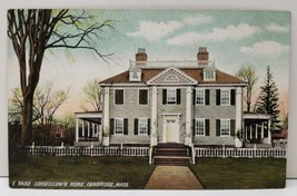 Longfellow&#39;s Home Cambridge Massachusetts Postcard B13 - £5.50 GBP