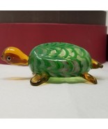 Turtle Figurine Colorful Mosaic Glass Fitz and Floyd Menagerie 2003 Orig... - $23.70