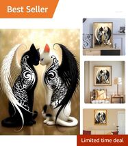 5D Diamond Painting Kit DIY Cat Art for Stress Relief &amp; Home Decor 12x16... - $14.80