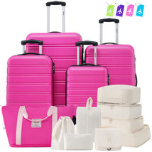 Hardshell Luggage Sets 4 pcs + Bag Spinner Suitcase with TSA Lock Lightweight - $210.82