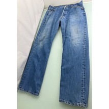 Levis 501XX Men Denim Jeans Button Fly Distressed Stonewash Early 2000&#39;s 38X34 - £23.23 GBP