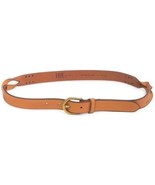 Frye Covered D-Ring Twisted Stud Leather Belt Tan Size Large New - $27.72