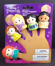 Disney Princess vinyl finger Puppets Pocahontas Mulan Rapunzel Belle Ari... - £11.72 GBP