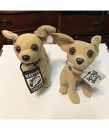 Taco Bell Chihuahua Plushie Vintage Lot of 2 Yo Quiero Taco Bell Dog Fre... - $17.95 CAD