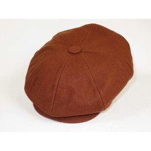 Mens Fashion Classic Flannel Wool Apple Cap Hat by Bruno Capelo ME908 Brandy image 2