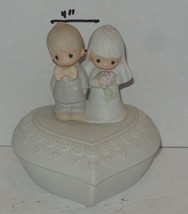 1981 Precious Moments Enesco The Lord Bless You And Keep You #E-7167 HTF Wedding - £37.76 GBP