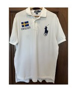 Vintage Polo Ralph Lauren Sweden Flag Polo Shirt Size XL #3 Cotton - $2,213.57 MXN
