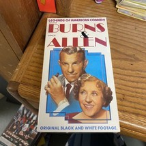 George Burns &amp; Gracie Allen (VHS) NEW Original Black and White Footage bend case - £6.29 GBP