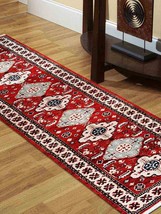 Glitzy Rugs UBSAF0116K2609G25 2 ft. 6 in. x 10 ft. Hand Knotted Afghan Wool &amp; Si - £194.51 GBP