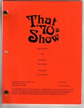 *That &#39;70s Show - Red Fired Up Final Draft Script Dtd March 15, 2000 S2, Ep. 24 - £39.09 GBP