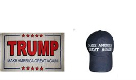 AES 3x5 Donald Trump President White #2 Blue Hat Flag Set 3&#39;x5&#39; - £14.91 GBP