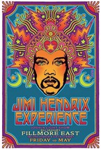 The Jimi Hendrix Experience Fillmore Reproduction Concert 11x17 Poster Photo - £11.15 GBP