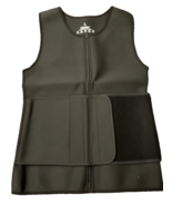 Mens Sweat Sauna Vest for Waist Trainer  Zip Front Neoprene Adjustable S... - £18.37 GBP