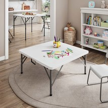 Techni Home 34in Square Folding Table - Height Adjustable, Portable - $2,087.48 MXN