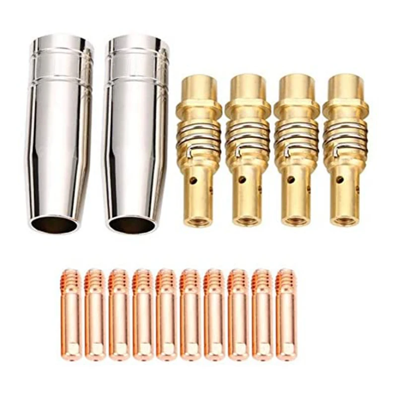 Mig Welding Nozzles for Welding hine 16 Pcs  Tip Contact Tips for Mig Welding hi - £38.09 GBP