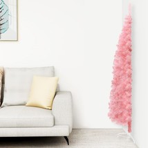  Slim Fake Half Christmas Tree Pink PVC Slim Decorative Inlays - $1,243.61 MXN