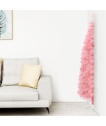  Slim Fake Half Christmas Tree Pink PVC Slim Decorative Inlays - $1,243.61 MXN